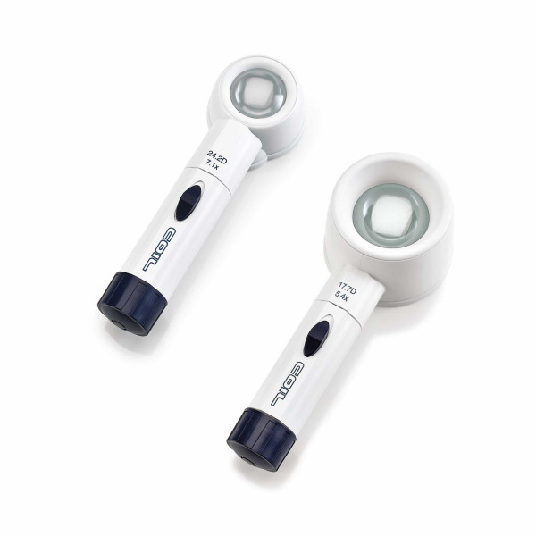 Příložní asférická lupa s LED osvětlením