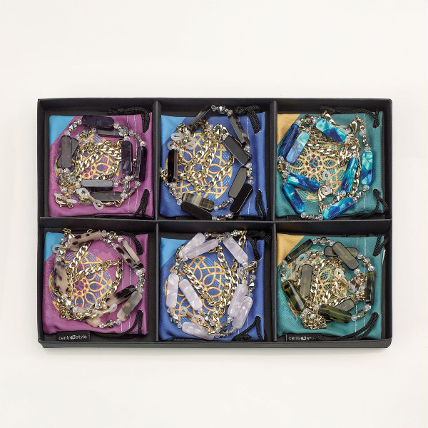 Sada řetízků na brýle Metal z kolekce Airport 6 ks