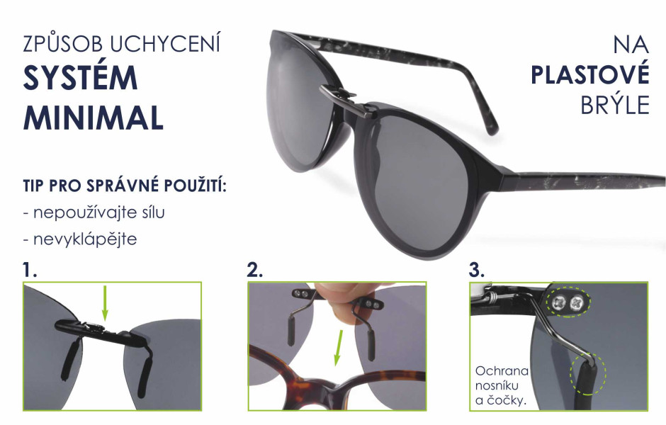 Polarizační klip na plast vel. 140