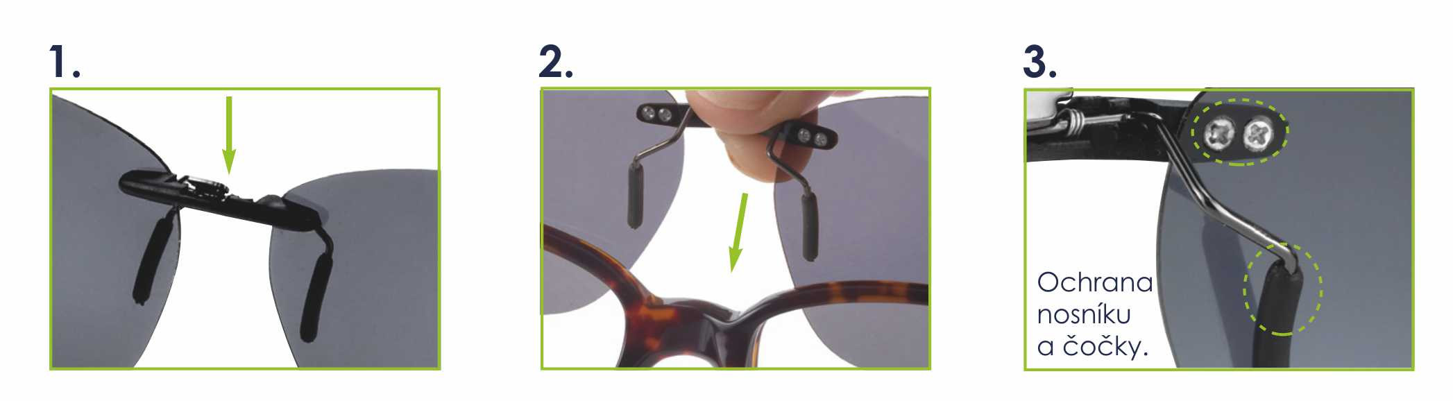 Polarizační klip na plast vel. 56