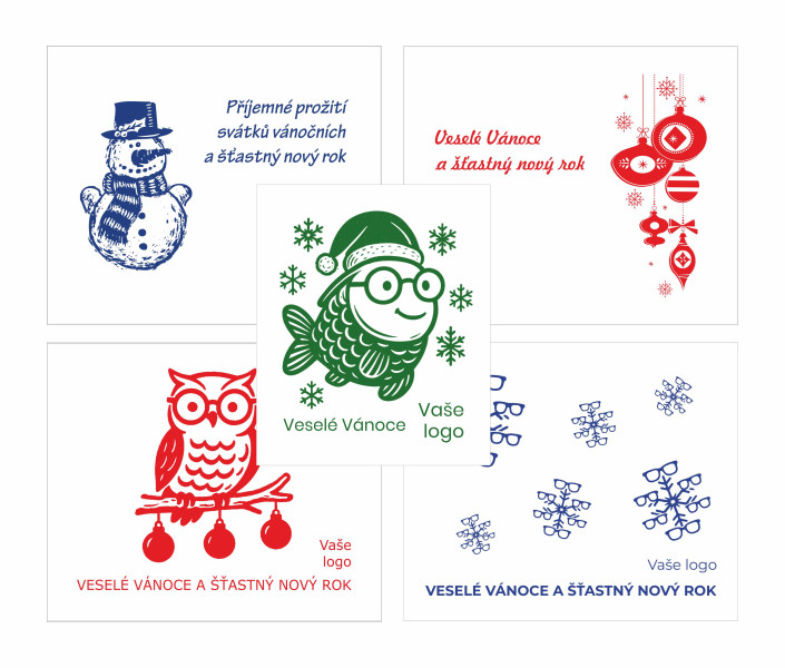 Mikrovlákno s vánočním motivem "na míru"