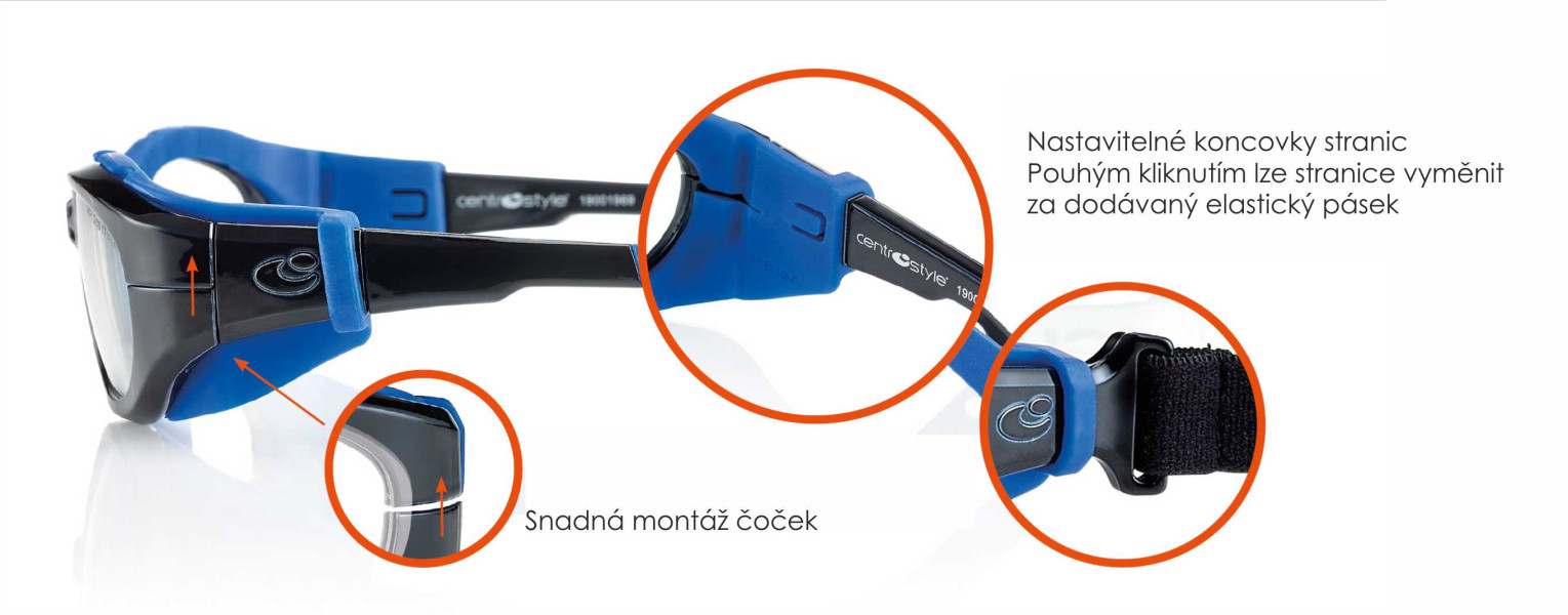 Sportovní ochranné brýle F0257 vel. 55