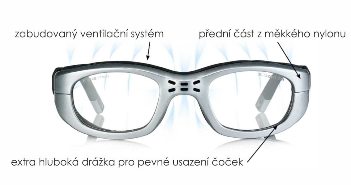 Sportovní ochranné brýle F0257 vel. 55