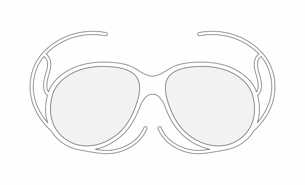 Dioptrická vložka do lyžařských brýlí