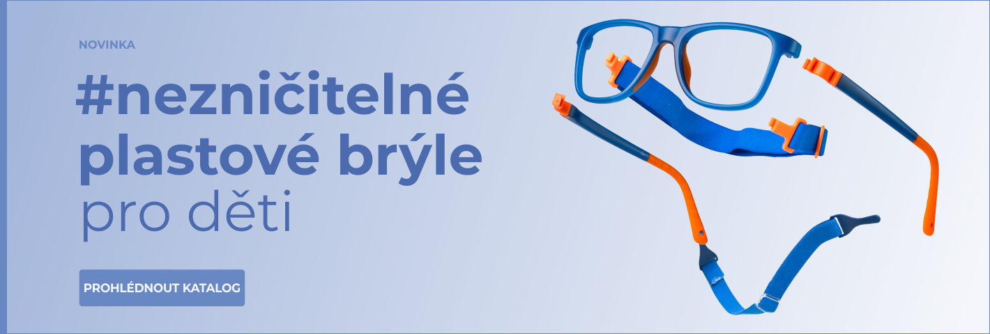 Nezničitelné plastové brýle pro děti