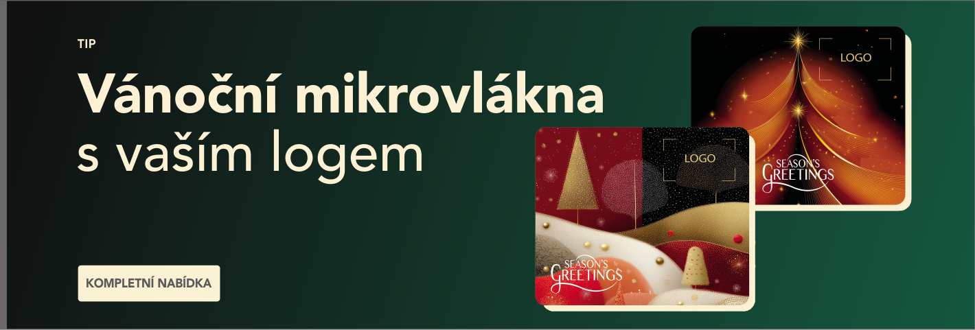 Vánoční mikrovlákna s logem