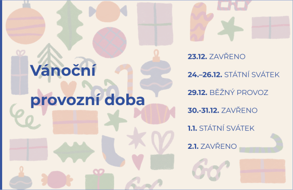 Vánoční provozní doba