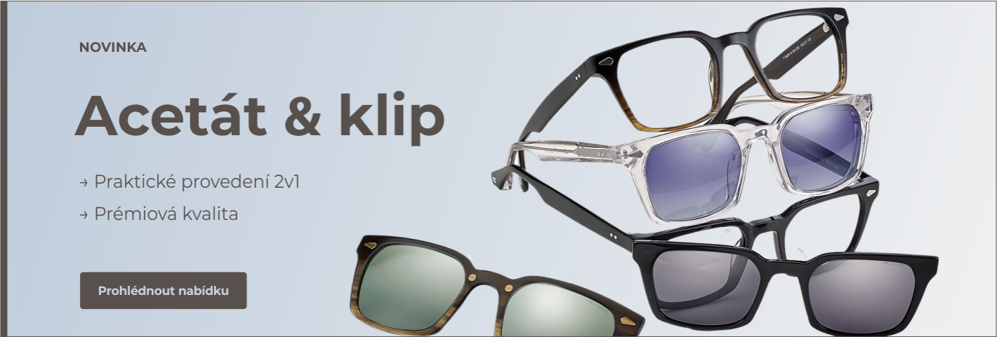 Nová acetátová kolekce s klipem